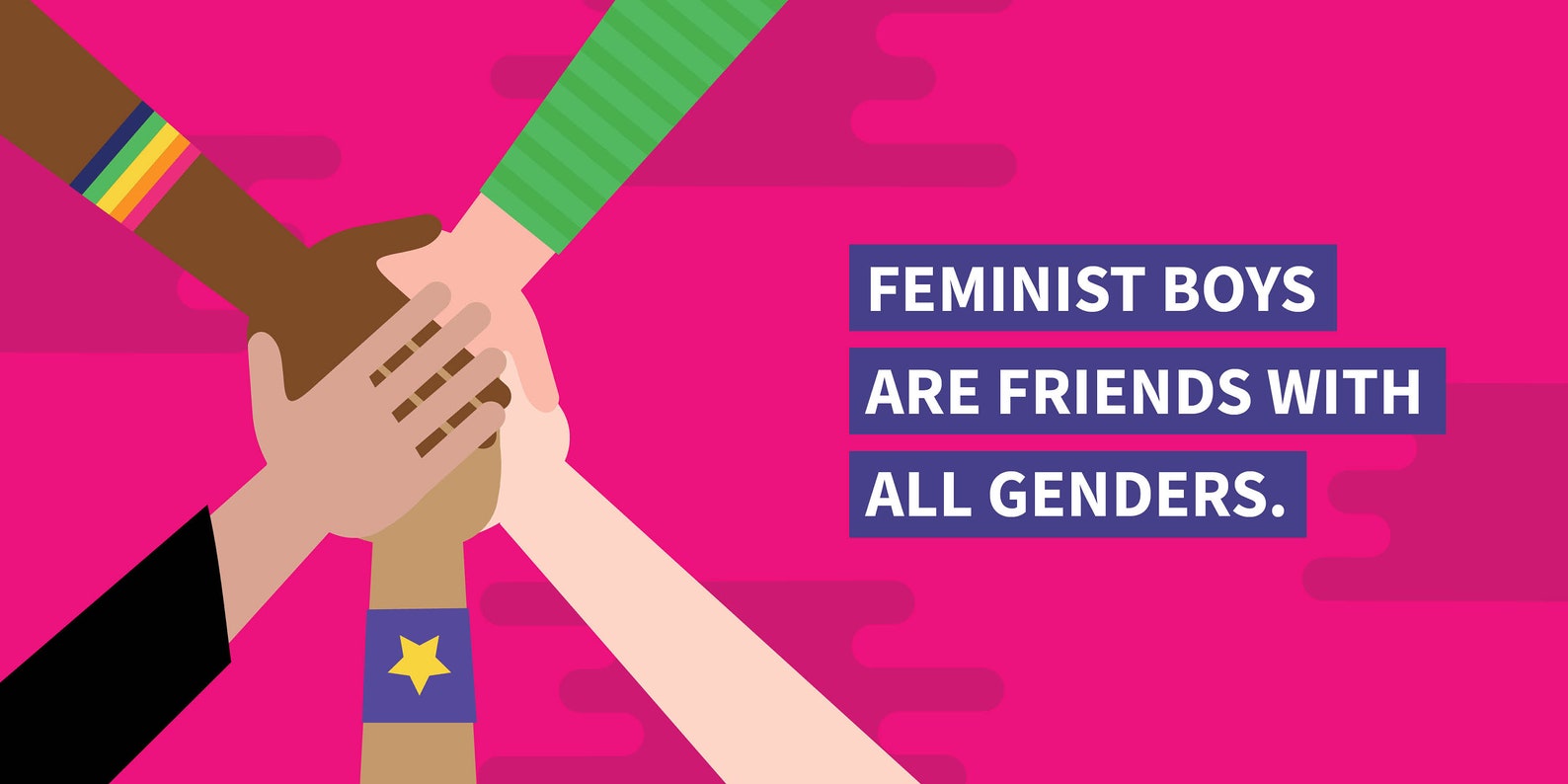 Feminist boys are friends with all genders