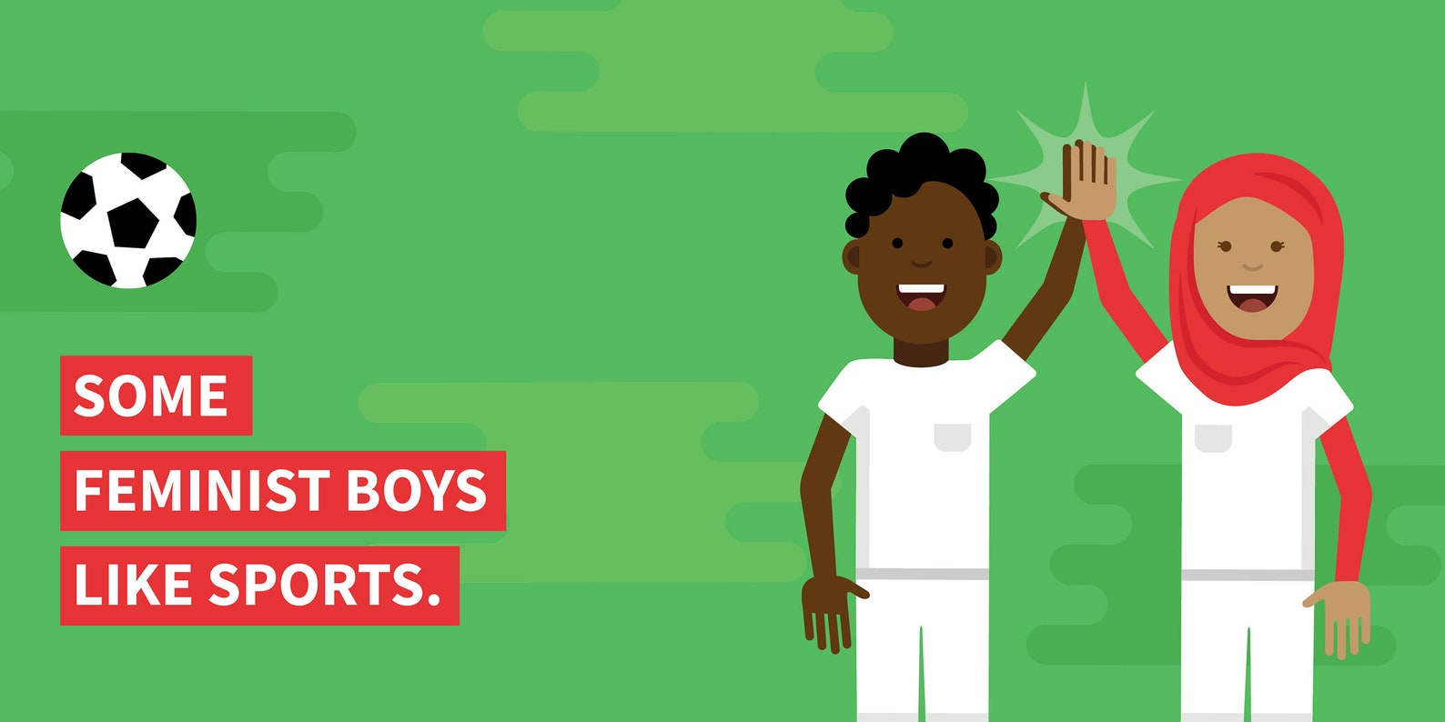 Some feminist boys like sports